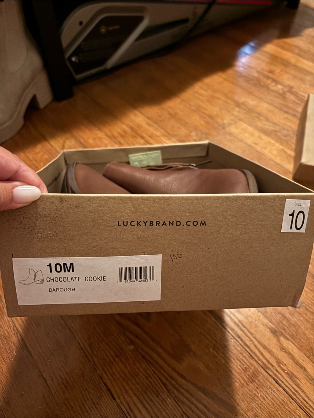 Lucky Brand Chocolate Cookie Barough Ankle Booties